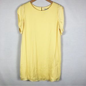 NWT Naked Zebra Shift Mini Dress | Pale Yellow | Size Large